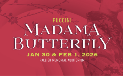 Arthur Fagen conducts Puccini’s Madama Butterfly, one of the most frequently staged operas worldwide, at the North Carolina Opera’s Raleigh Memorial Auditorium